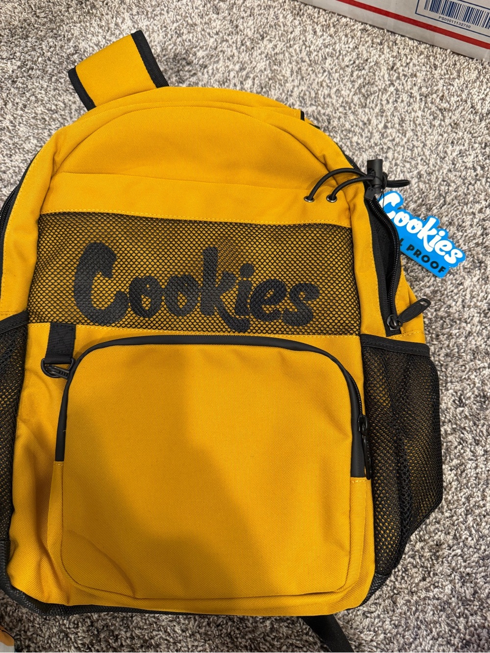 NWT Cookies Stasher Smell Proof Backpack Yellow Black